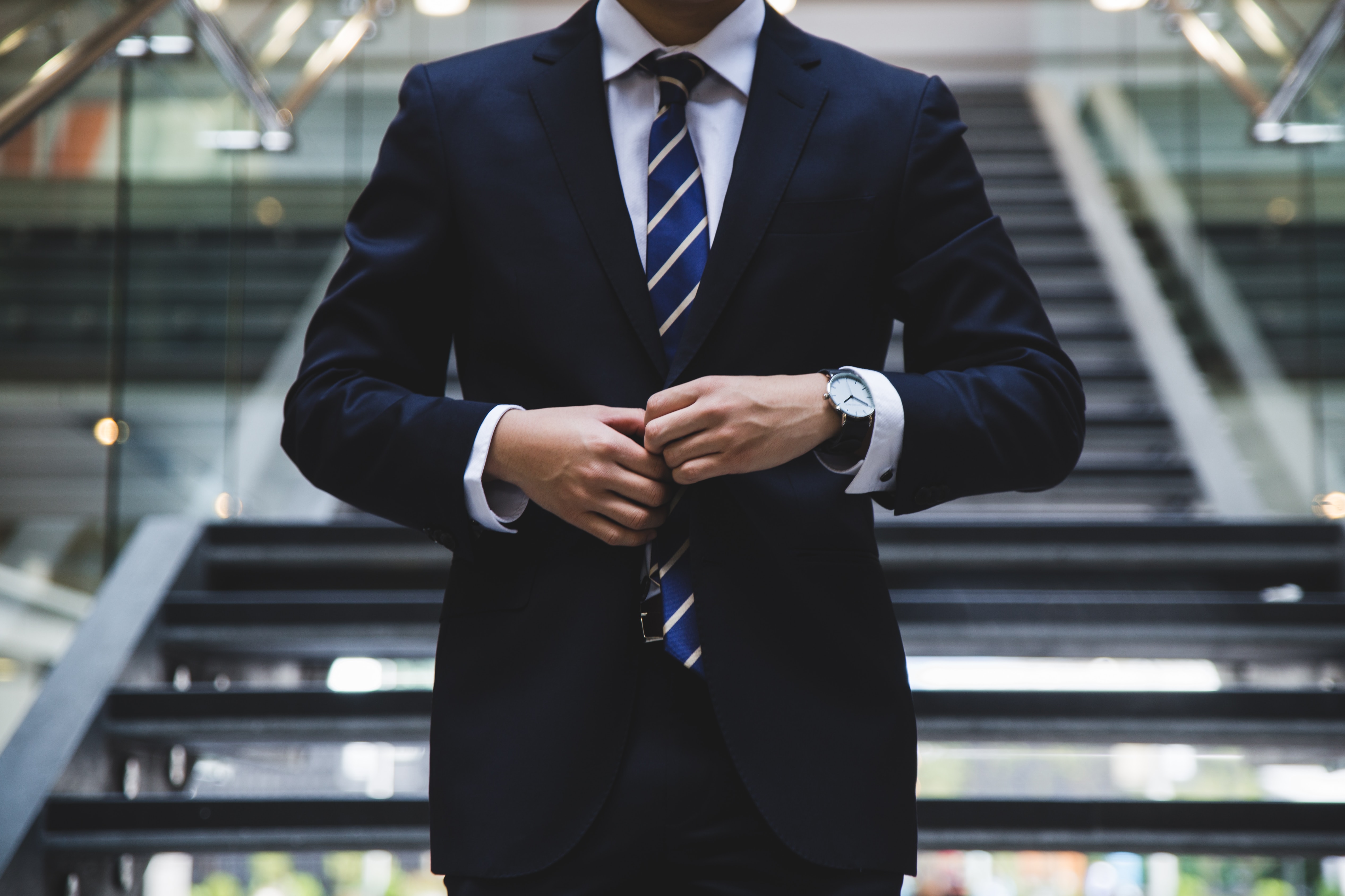 man in professional business attire