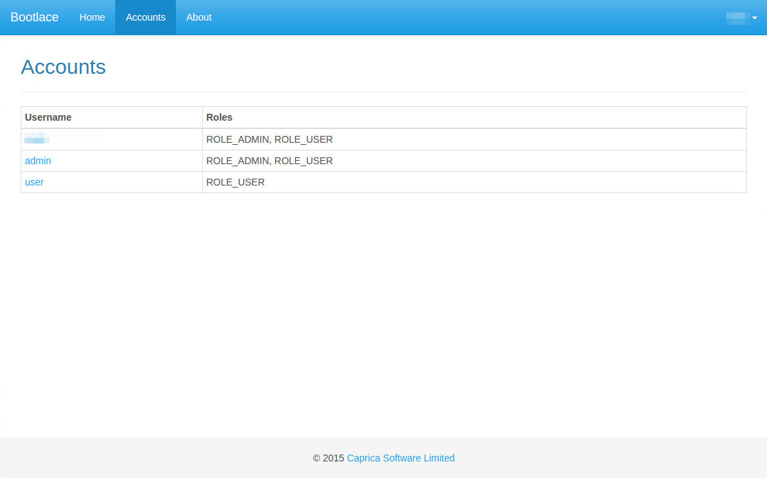 authenticated page